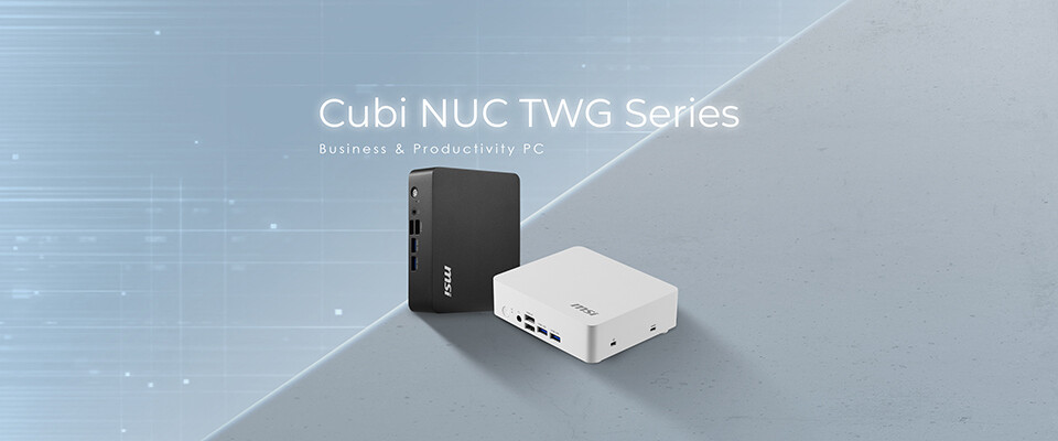 MSI Cubi NUC TWG - нові ультракомпактні міні-ПК для бізнесу із пасивним охолодженням